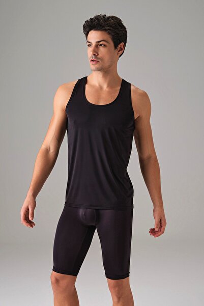 Doreanse Men's Polyamide Thick Strap Regular Fit U-Neck Undershirt