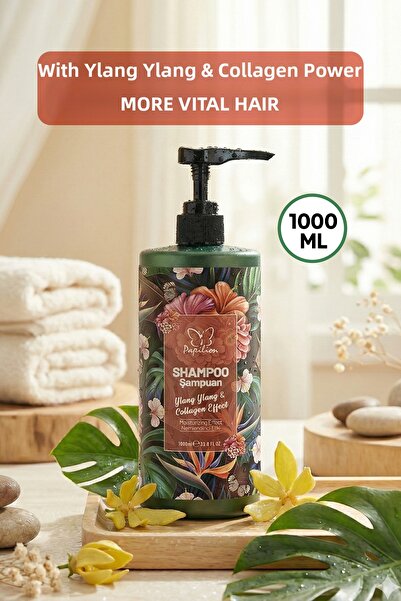 Papilion Balancing Shampoo with Ylang Ylang and Collagen Effect Essence 1000 ...