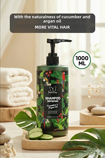 Papilion Cucumber and Argan Oil Extract Hair Shampoo 1000 ml