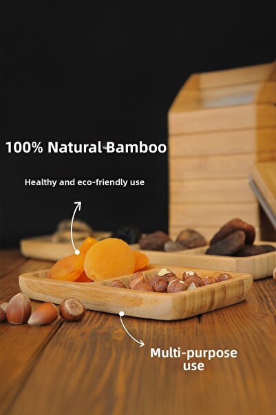 Bambum Ganberi 2 Compartment Snack Bowl & Sauce Bowl