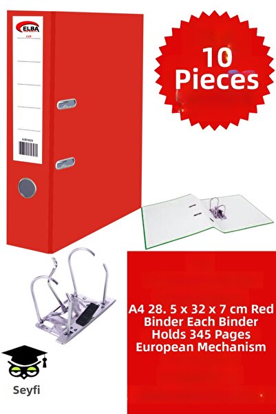 SEYFİKİRTASİYE مجلد مكتبي A4، منظم أوراق مكتبية، مجلد بحلقة معدنية مزدوجة، آل...