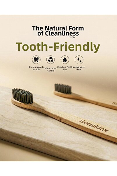 SENSİDAX Natural Bamboo Toothbrush Medium-Medium-1 Piece
