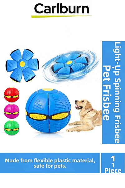 Carlburn إنتاج خاص يوفر كرة فريسبي للحيوانات الأليفة مضاءة وتفاعلية للأنشطة ا...