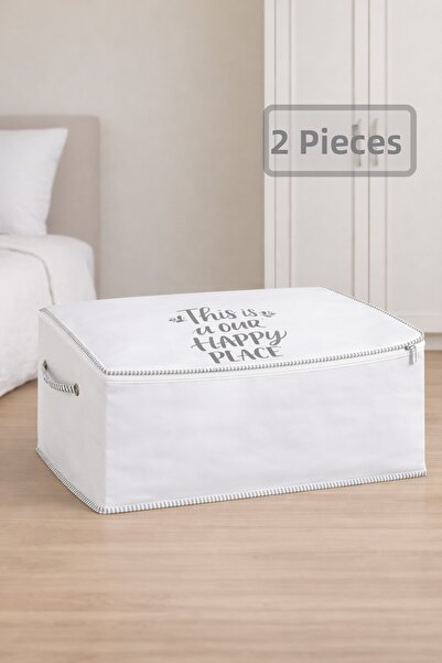 Pazar Kapısı 2 Pieces Drawstring Printed Pillow Storage Organizer Storage Bag