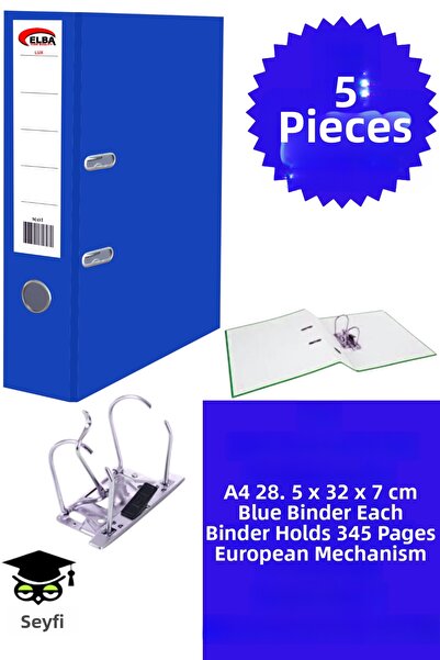 SEYFİKİRTASİYE A4 Office Folder Office Document Organizer Folder Double Metal...