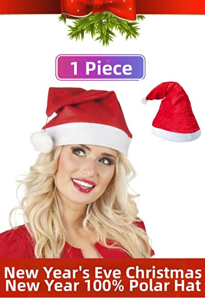 Carlburn Pălărie de Crăciun 100% fleece, lavabilă, cu pompon, pentru copii și...