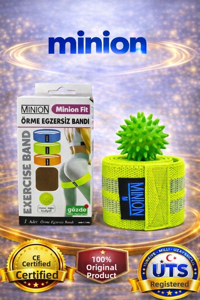 Minion Knitted Exercise Band Pilates Band - Yellow