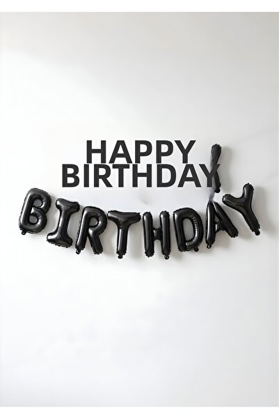 Party City 16'' Happy Birthday Chocolate Foil Balloon Set Brown Birthday Lett...