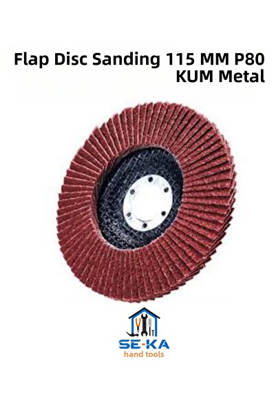 SEKA HAND TOOLS Flap Disc Sanding Disc 115 mm P80 Sand Metal - Wood Grinding ...