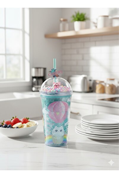 WOOF HOME Game-Themed Figured Phenomenon Cup with Straw (450 ml)
