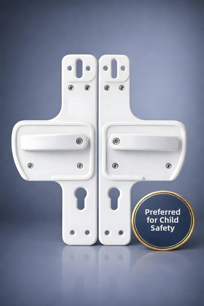 Life 360 Barrier Gate Handle |   White |   Childproof |   Suitable for School...