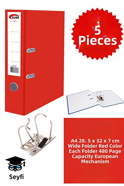 SEYFİKİRTASİYE A4 Office Folder Office Document Organizer Folder Double Metal...