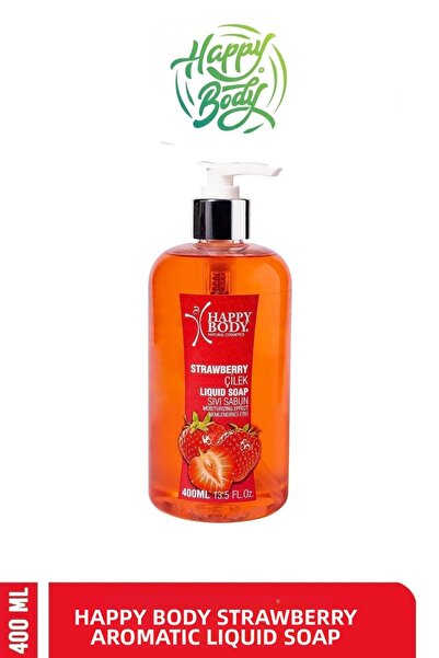 Happy Body صابون سائل مرطب لليدين برائحة الفراولة - 400 مل