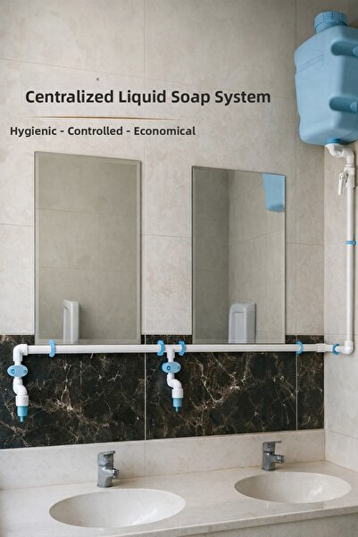 hilal kimya Централизирана система за дозиране на течен сапун с обем 10 литра...