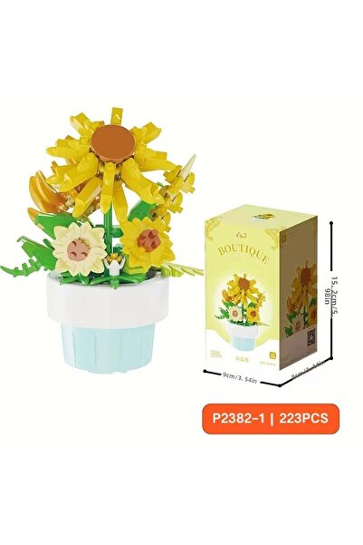 Toyska Flower Pot Making Set - Decorative DIY Flower --(223 Pieces)