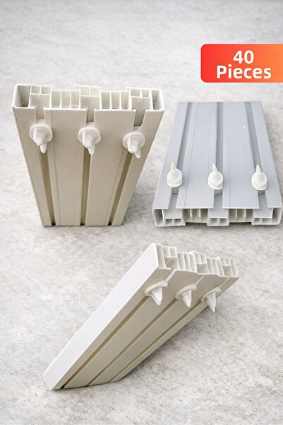 TAYEM Capăt pentru cornișă pentru perdea din tul, opritor pentru cornișă pent...