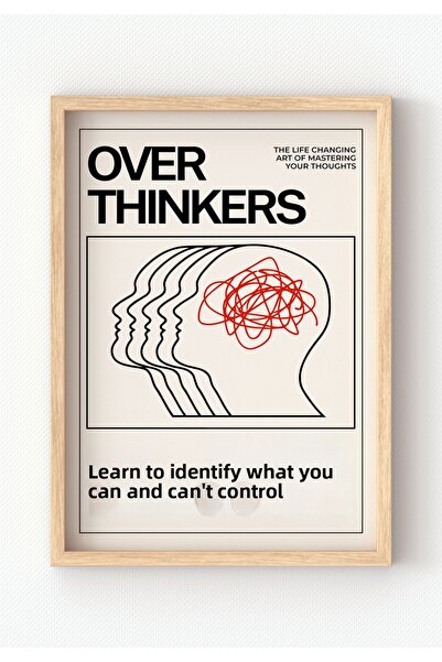 MIOVI WORKS Over Thinkers |   Framed Poster Modern Art Poster Minimal Wall De...