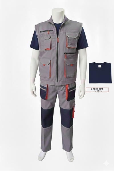Secura İş Güvenliği Workwear Summer Suit, Mixed Fabric from Harman, Special F...