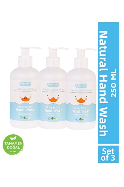 BABYTON Natural Hand Washing Liquid Set of 3 250 ml