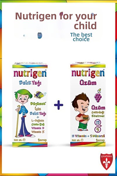 Nutrigen Kofre Fish Oil Syrup + Grape Syrup 200 ml + 200 ml