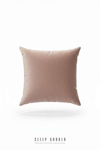 Sleep Garden Erguvan Series Velvet Powder Stone Decorative Throw Pillow 45X45