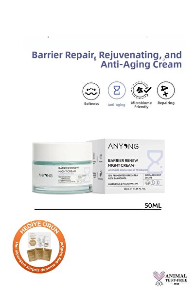 Anyong 50 Ml Cream Barrier Repair - Green Tea, Bakuchiol and Anti-bifida