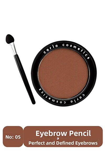 Carla Professional Make Up ظل الحواجب - بودرة ظل الحواجب بني متوسط - رقم: 05