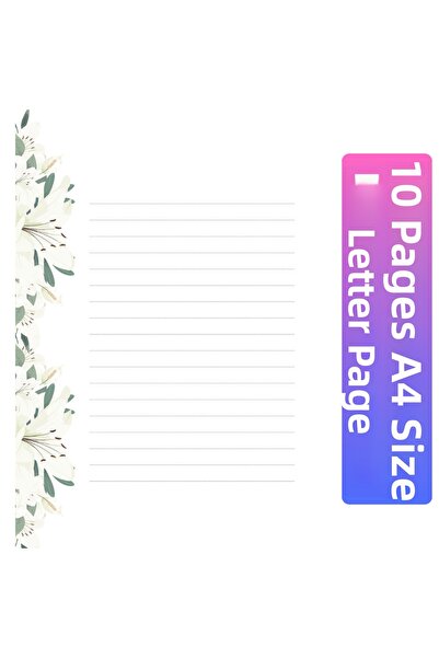 Welly Jones 10 ورقات من ورق الرسائل مقاس A4 m2