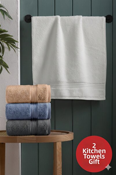 Altınbaşak (Set of 4) 100% Cotton New Season 50X90Cm. Luxury Hand and Face To...