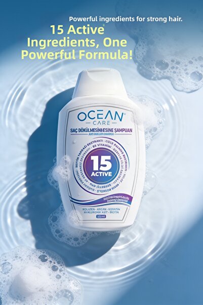OceanCare شامبو 15 شامبو مقوي ضد تساقط الشعر وتكسره 300 مل