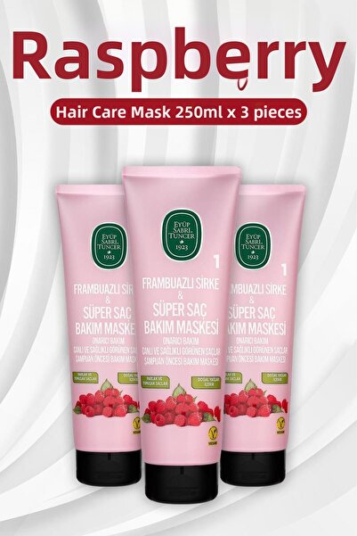 Eyüp Sabri Tuncer قناع الشعر بالخل والتوت 3 × 250 مل