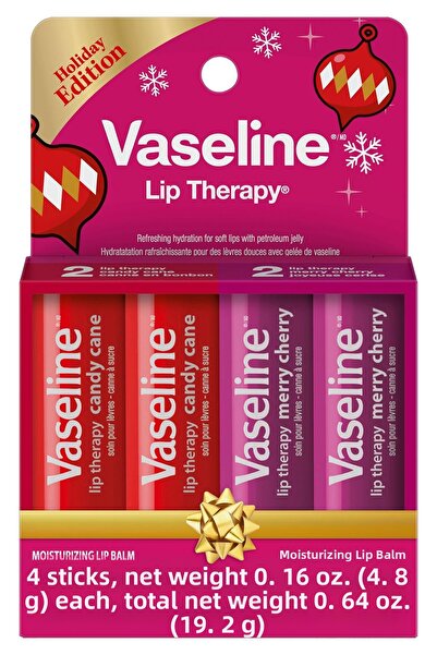 Vaseline Lip Therapy Holiday Edition Moisturizing Lip Care Stick Set 4X4.8Gr