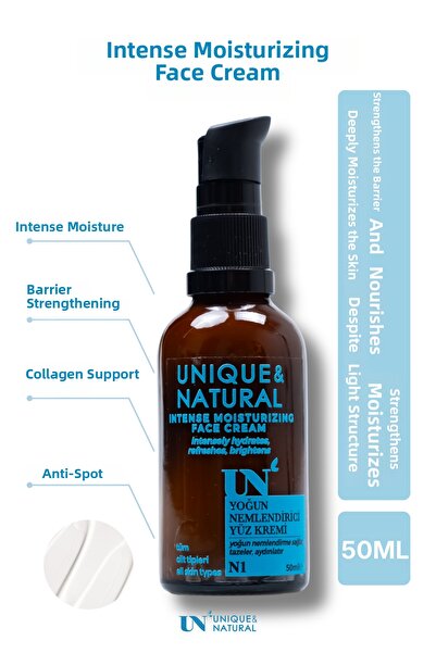 UN Unique & Natural كريم ترطيب مكثف للوجه 50 مل