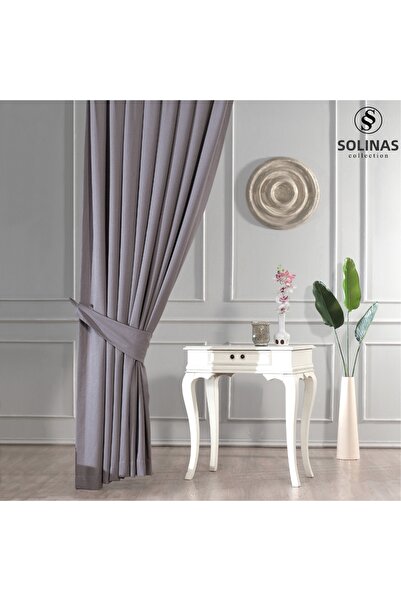 Solinas Collection Angora Gray 1X3 Closely Pleated Drapery Curtain – Single P...