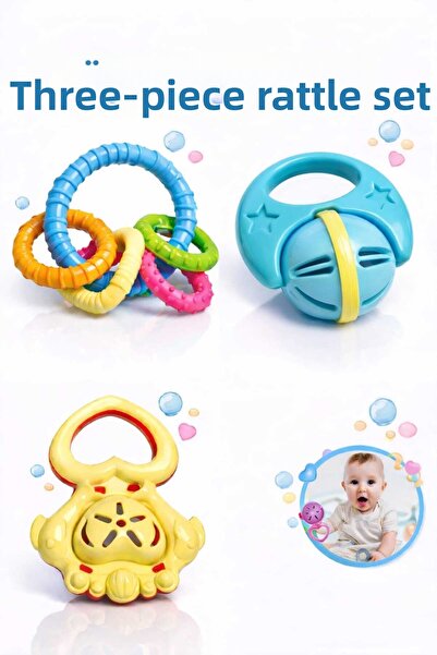 Fidan oyuncak 3-Piece Baby Rattle Set
