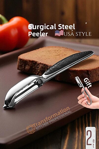 Creatividad Solutions American Type Peeler Set - Vegetable Peeler Professiona...