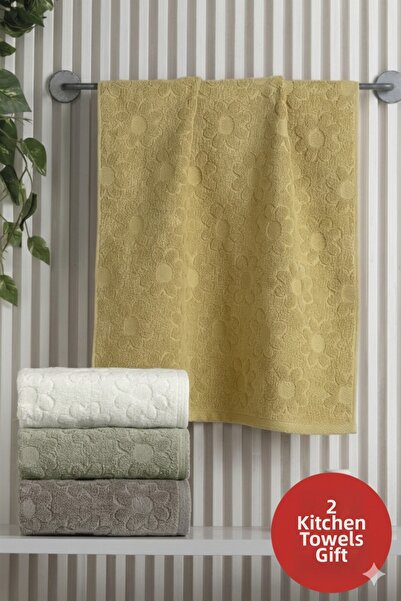 Altınbaşak 2Nd Kitchen Towel with Gift, 4Th Item in a Box Set, 100% Cotton, 5...