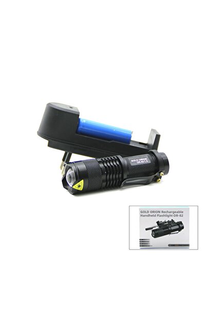 Greathings GOLD ORION OR-82 (2-în-1 și COMPACT) (LANTERNĂ CU ZOOM ȘI LED COB)...