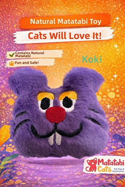MATATABİ CATS Koki̇ Plush Cat Toy – Durable, Fun Toy for Cats with Matatabi C...
