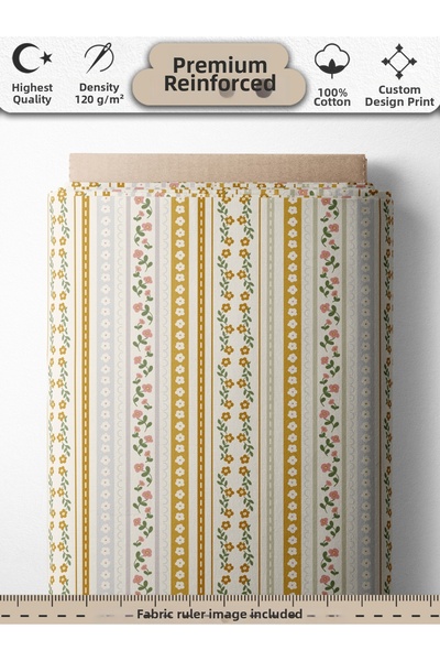 FabricsTown 100% Cotton Ranforce Fabric 100X240 cm 120 G/M² Digital Printing ...