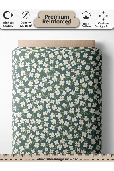 FabricsTown قماش رانفورس قطن 100%، مقاس 100×240 سم، 120 جم/م²، طباعة رقمية، ت...