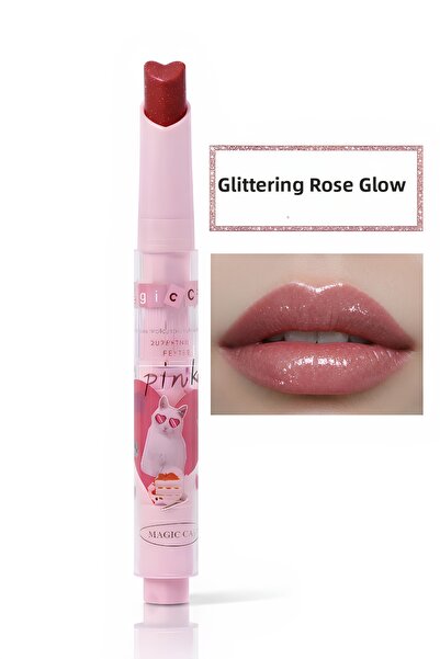 magic casa Glittery Rose Radiance 01 – Heart-Shaped, Glass-Shiny Moisturizing...