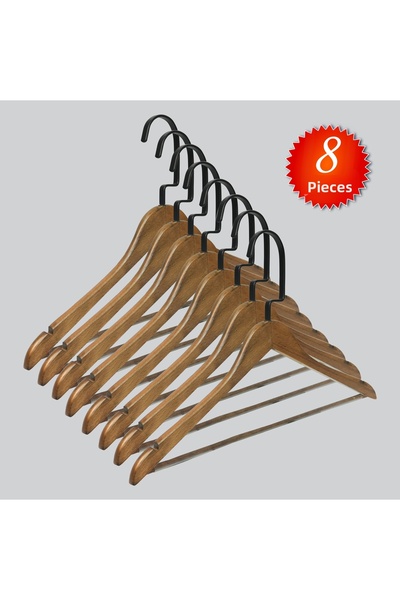 NYN Wooden (Lama Black Hook) Barli Pants, Blouses, Hangers 8 Pieces