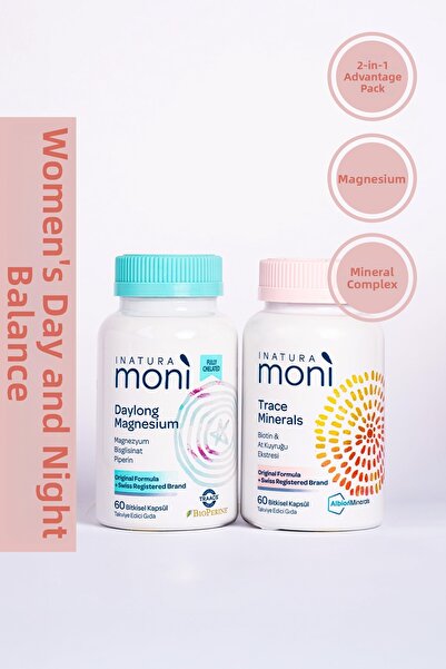 Moni Vitamins حزمة التوازن اليومي الخاصة بالنساء من موني، مغنيسيوم ومعادن ناد...