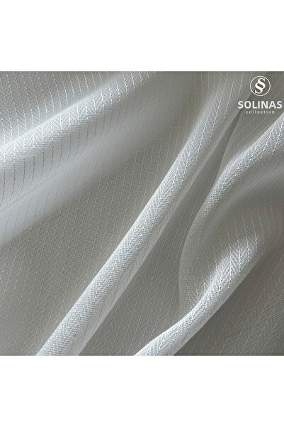 Solinas Collection Balık Sırkı Ekru 1 x 3 pliuri dese perdea transparentă