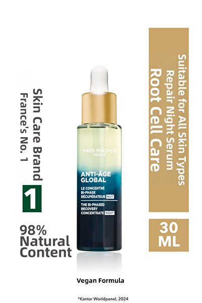 Yves Rocher سيروم ليلي - نياسيناميد وحمض الهيالورونيك - عناية بالخلايا الجذعي...