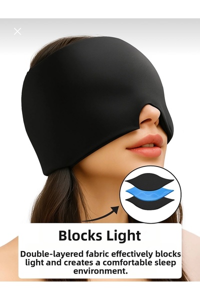 MİMOZA PARK And Ice Cap, Headache Gi Leather Ci Thermal Wrap, Stress Gi Leath...