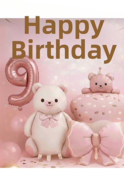 ÇITIPITISTORE Σετ μπαλόνια για πάρτι γενεθλίων με παπιγιόν, αριθμητικό φιόγκο...