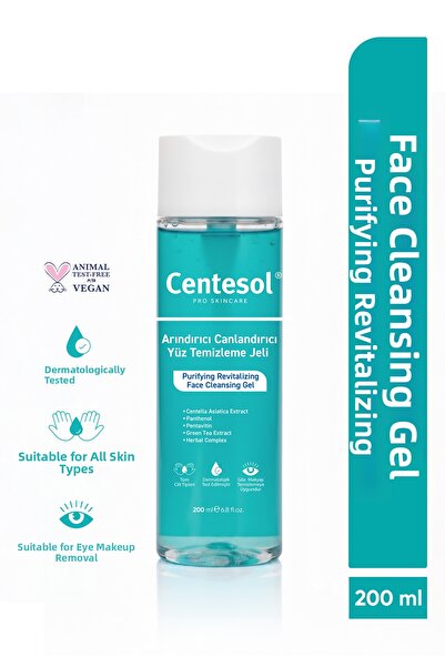 CENTESOL Facial Cleansing Gel Purifying Revitalizing Skin Tone Equalizing Bri...