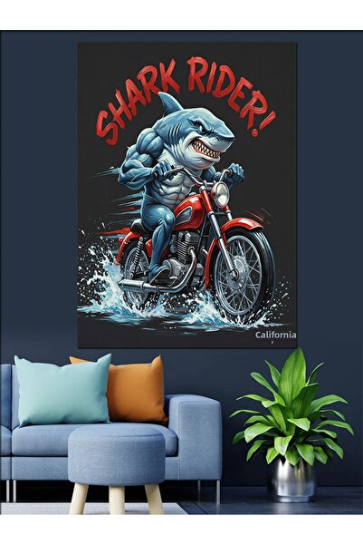 KanvasSepeti Motociclist Pictură în ulei de înaltă calitate texturat Canvas C...